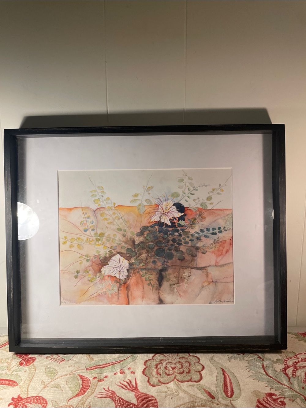 Faye Feldman Limited Edition Fine Art Print #1/36 – Framed Botanical Watercolor